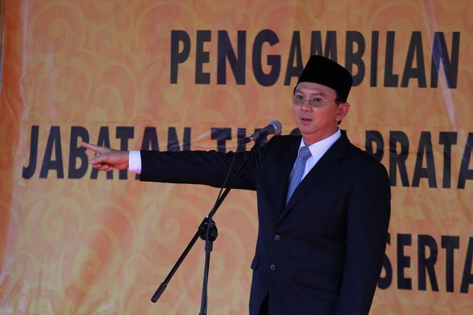Jakarta Governor Basuki Tjahaja Purnama or Ahok (Photo: MI/Arya Manggala)