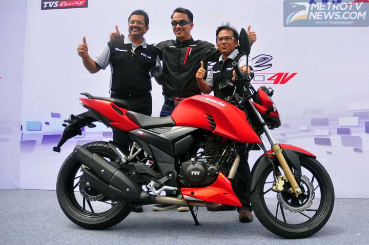 TVS Buka Selubung Apache RTR 200, Harga 23,9 Juta