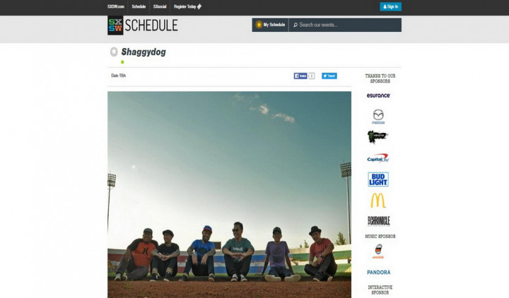 Nama Shaggydog Muncul di Laman Festival SXSW Amerika 