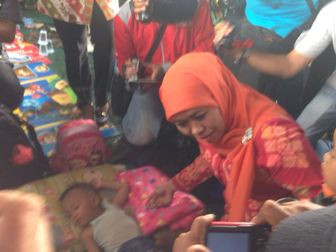 Mensos Tinjau Lokasi Barak Pengungsi Eks Gafatar