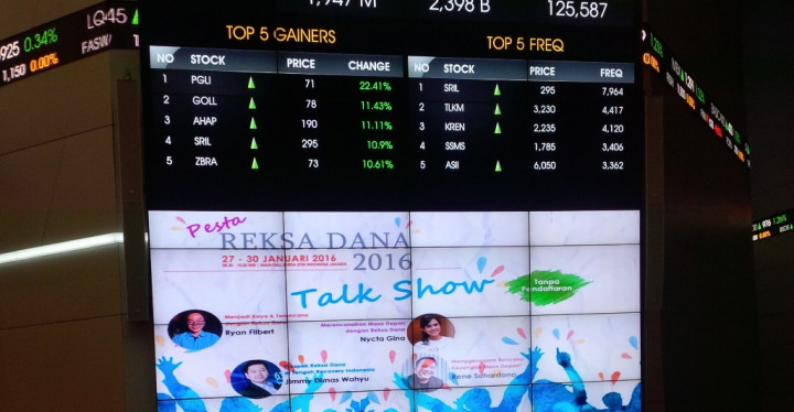Lewat Pesta Reksa Dana 2016, BEI Tingkatkan Investasi di Pasar Modal