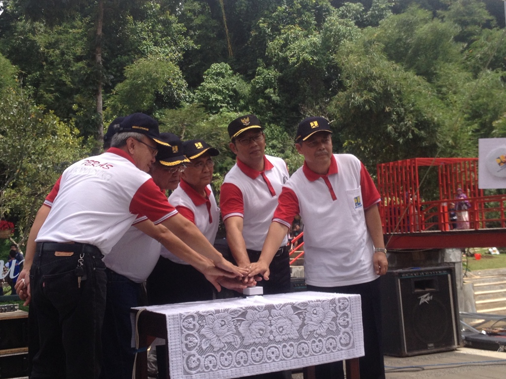 Peresmian Teras Cikapundung pada Sabtu, 30 januari 2016. Foto: Metrotvnews.com/Nurbany