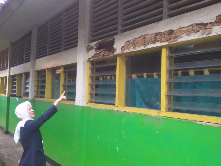 Kondisi SDN Ulujami 06 Pagi Rawan Roboh