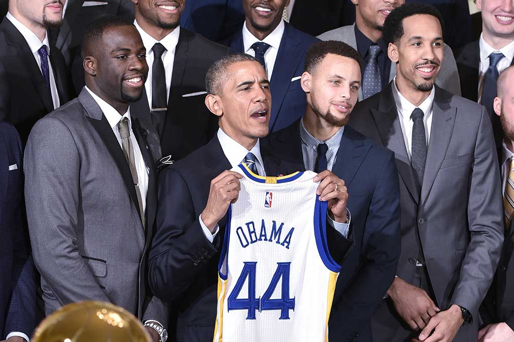 Obama Terima Golden State Warriors di Gedung Putih