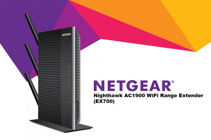 NETGEAR Nighthawk AC1900 EX7000, WiFi Extender Multifungsi   