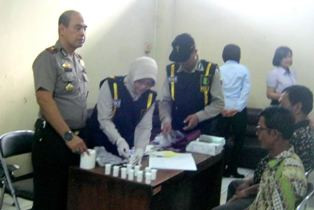 Sopir Bus di Terminal Kota Tegal Jalani Tes Narkoba