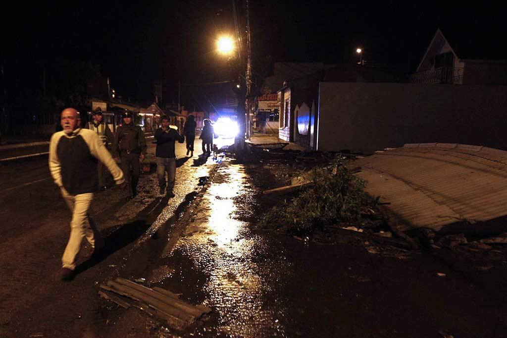 Cile saat dilanda gempa 8,3 SR pada September 2015 lalu (Foto: AFP)