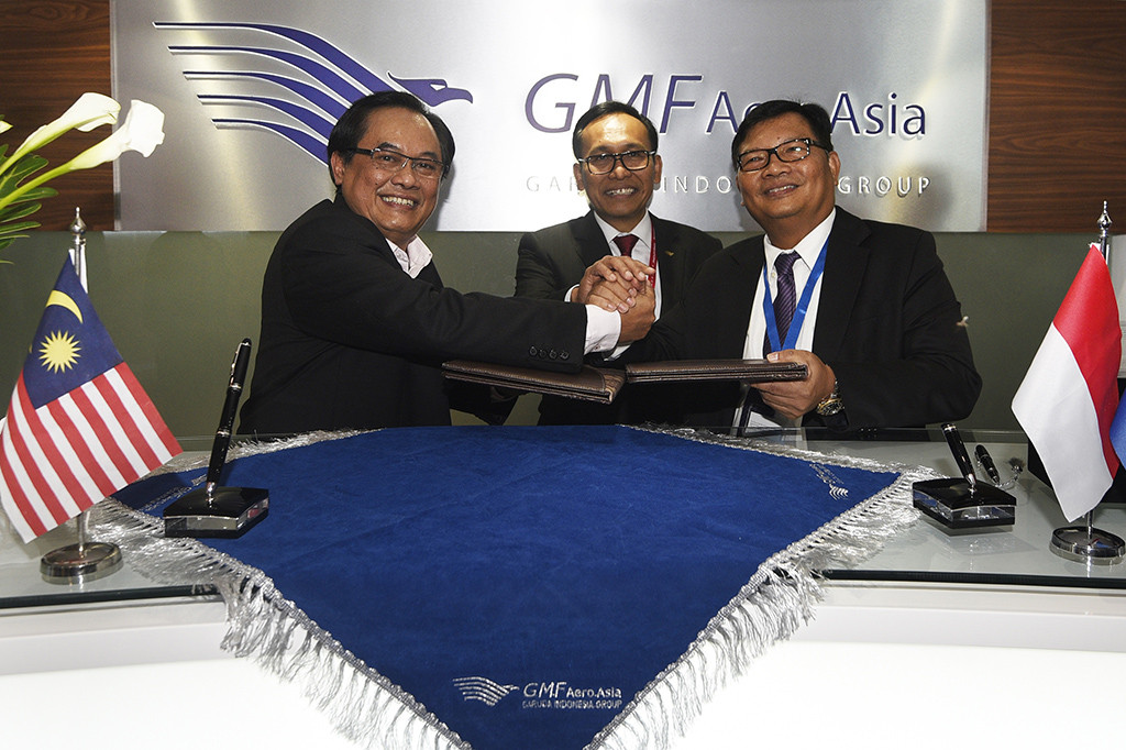 GMF dan SR Technics Kerja Sama Kembangkan Bisnis Komponen Pesawat