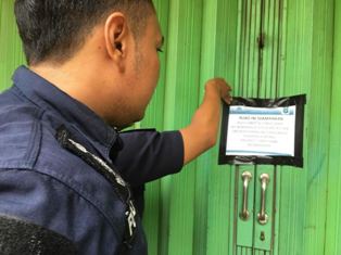 Subdit IV Cyber Crime Polda Metro Jaya Segel Dua Ruko di Tangsel