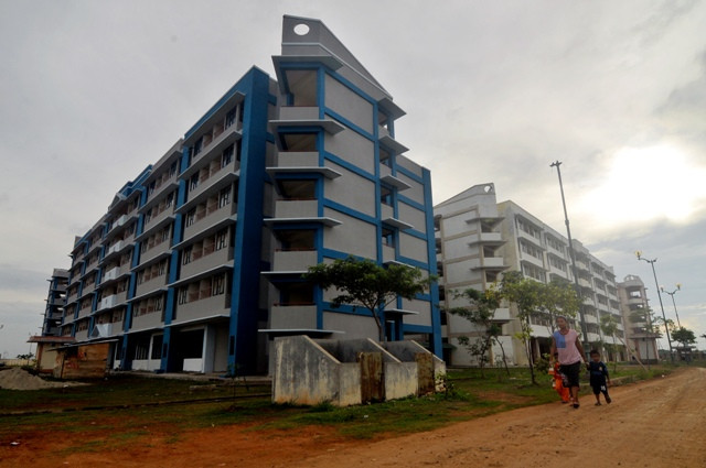 Rumah susun Marunda. (Foto:Antara/Zabur Karuru)