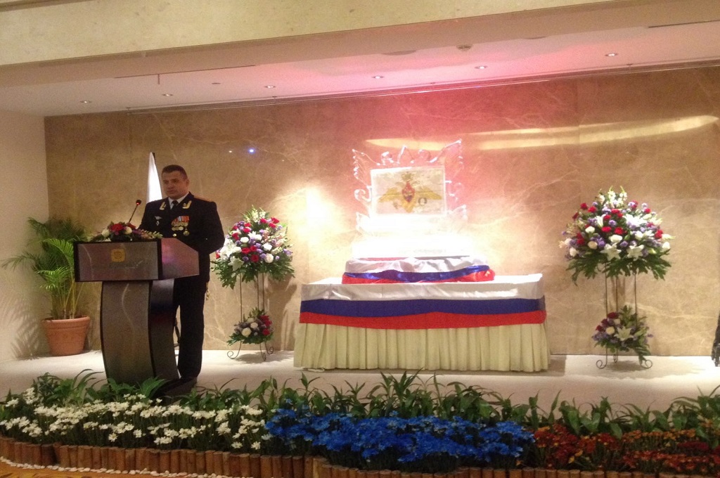 Atase Militer Kolonel Nikolay Nikolayuk di Hotel Borobudur, Jakarta Pusat, Selasa, (23/2/2016). (Foto: MTVN/Sonya Michaella)