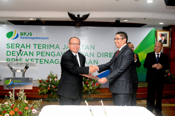 Direksi dan Dewan Pengawas BPJS Ketenagakerjaan Serah Terima Jabatan