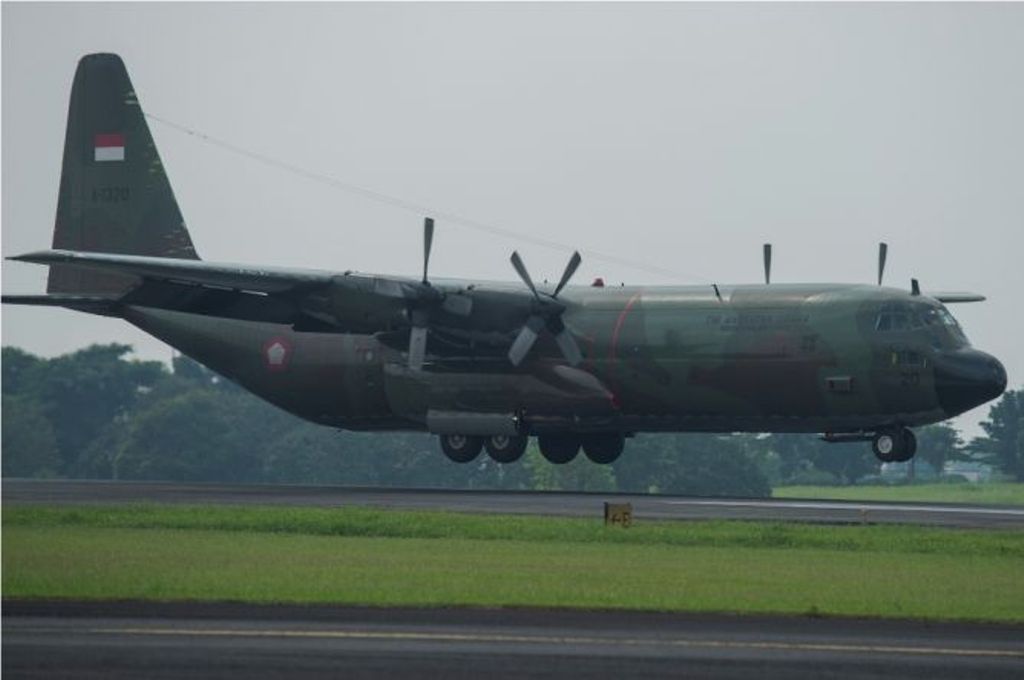 Pesawat Hercules. Antara Foto/Widodo S. Jusuf.