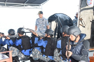 390 Prajurit Latihan Pengamanan Perbatasan di Selat Malaka