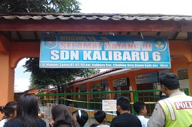 Atap Bangunan SD di Depok Ambruk, 4 Siswa Luka