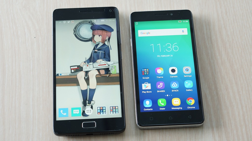 Kiri ke kanan: Lenovo VIBE P1 Turbo dan Lenovo VIBE S1