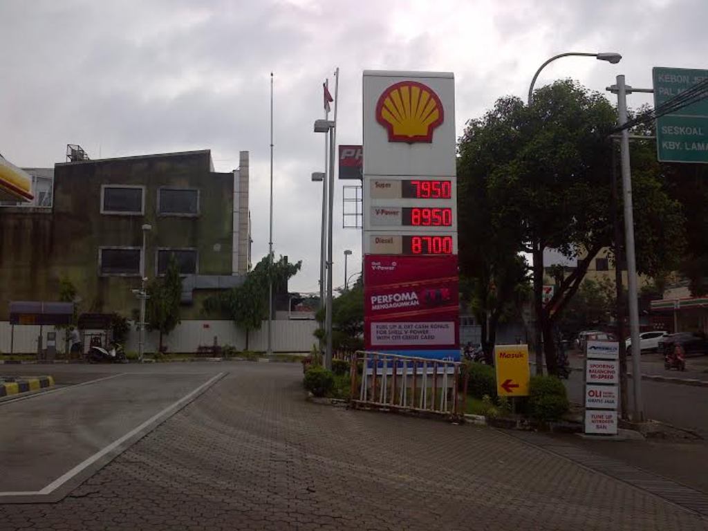 SPBU Shell di Pos Pengumben (Foto: MTVN/Annisa Ayu Artanti)