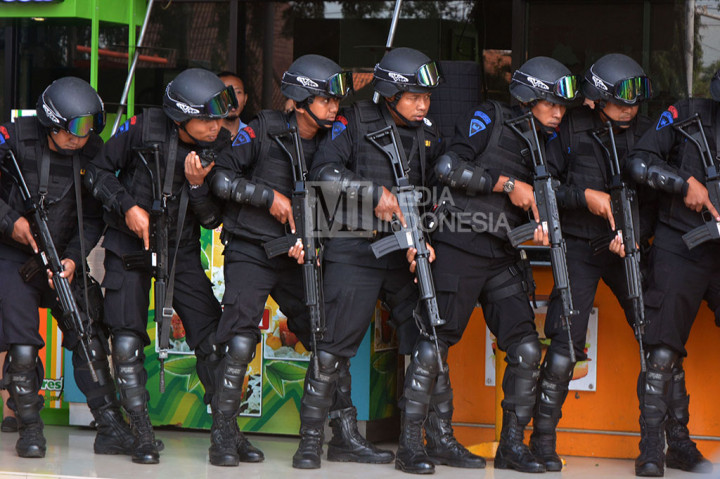 Aparat Gabungan Lakukan Simulasi Penanggulangan Terorisme di Purwokerto