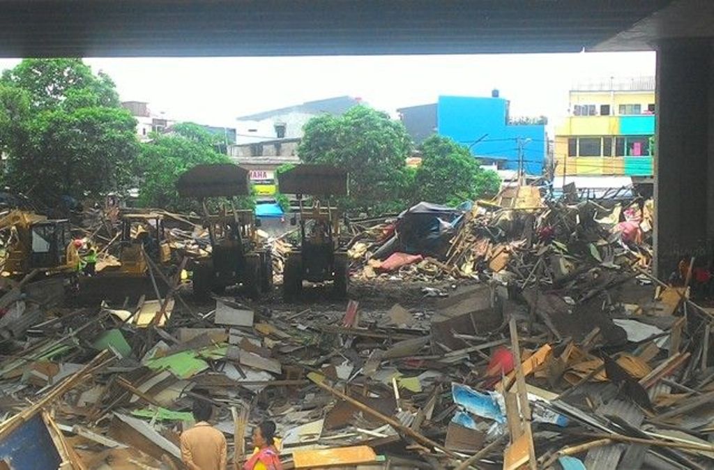 Ilustrasi--Lokasi Permukiman warga di kolong tol, Jalan Kepanduan I. (Foto: MTVN/Arga Sumantri)
