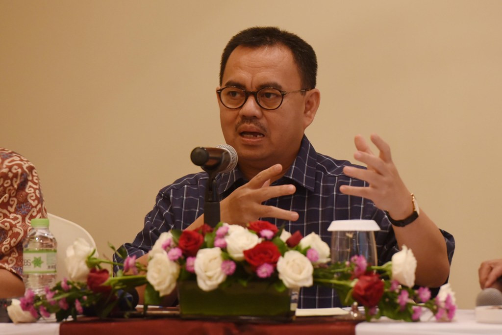 Menteri ESDM Sudirman Said. ANTARA FOTO/Akbar Nugroho Gumay. 