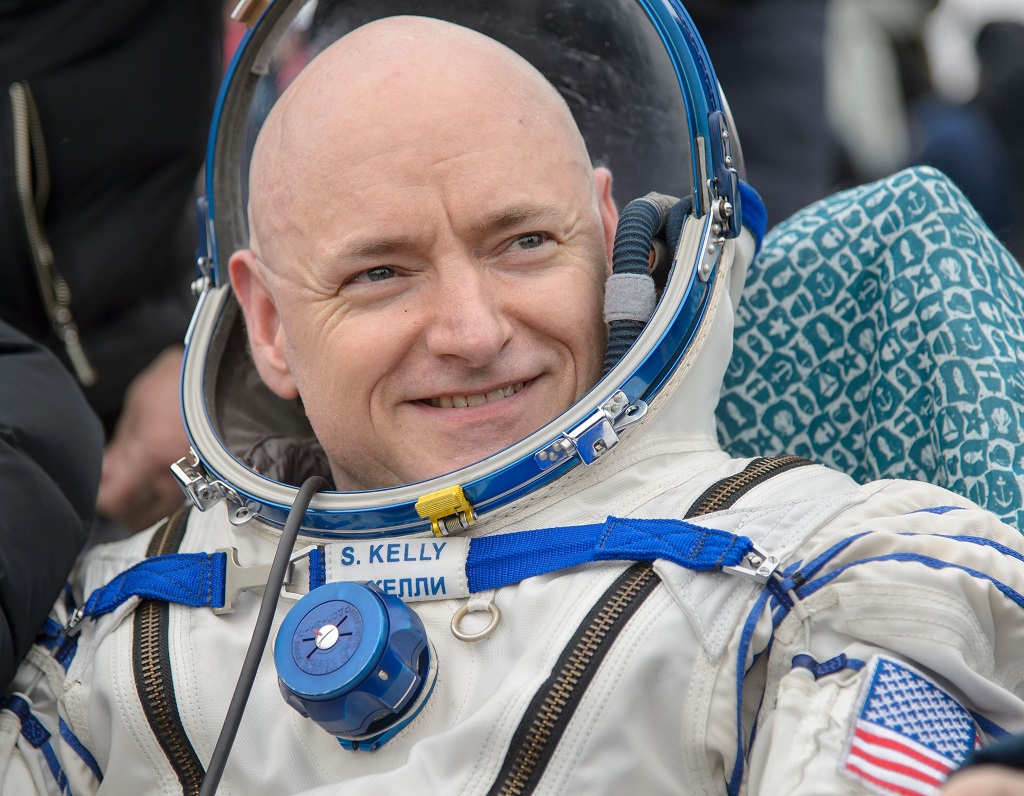 Scott Kelly, astronot NASA yang tinggal selama 340 hari di ISS. (AFP PHOTO / NASA / BILL INGALLS