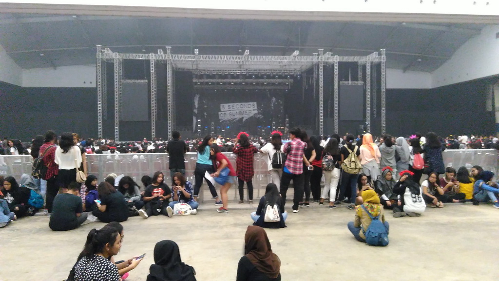 Suasana konser 5SoS (Foto: Metrotvnews.com/Putu)