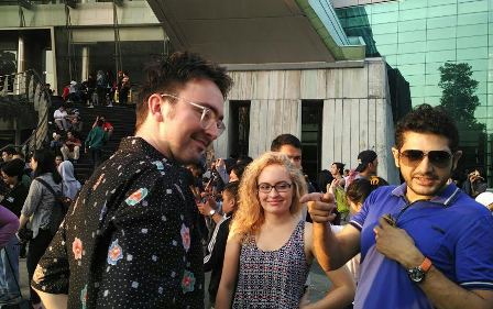 Turis AS Kegirangan Saksikan GMT di Jakarta