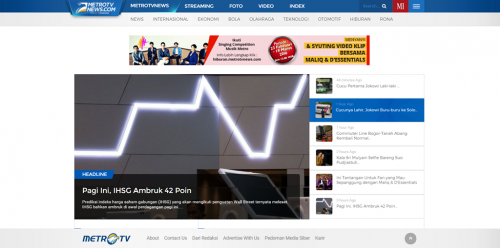 Desain Baru MetroTVNews.com, Lebih Simpel, Lebih Cerah