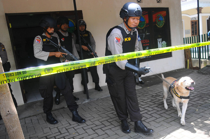 Simulasi Anti Teror di Polres Salatiga