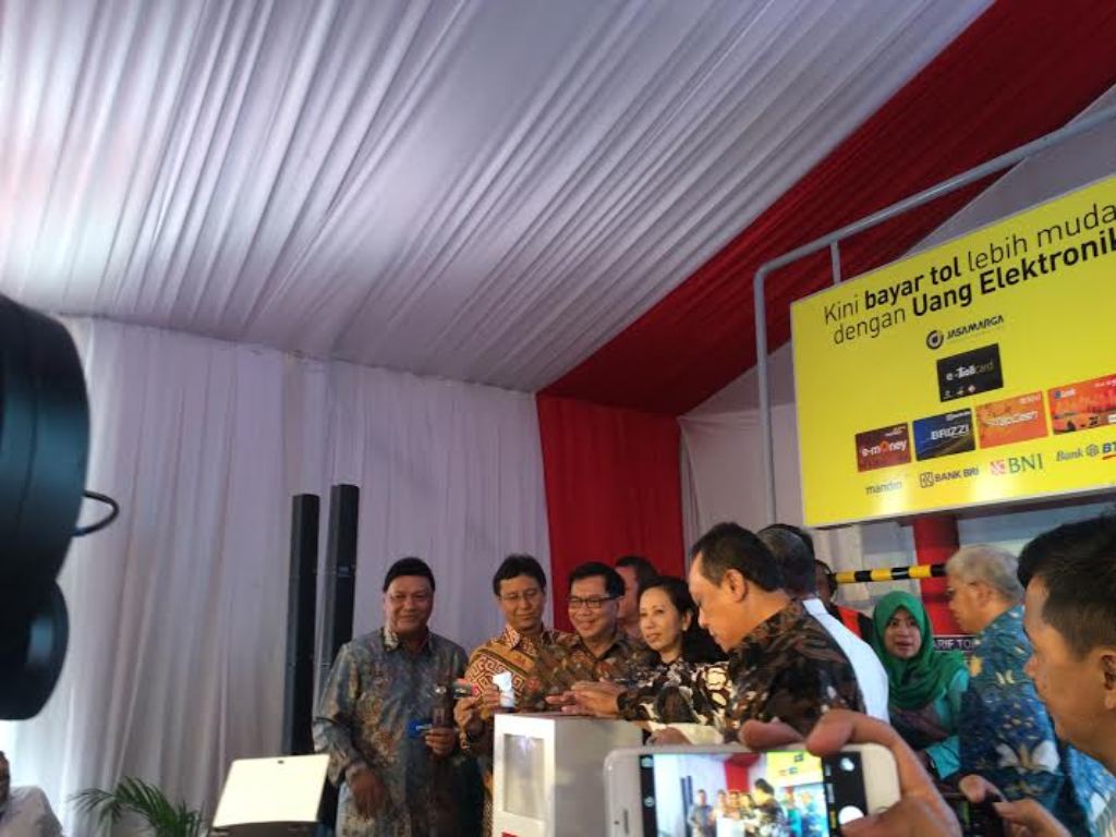 Suasana peluncuran e-Payment Toll (Foto: MTVN/Husen Miftahudin)