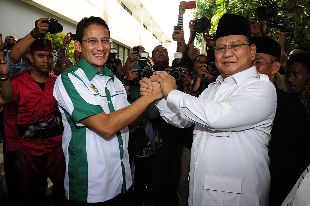 Prabowo Lantik Sandiaga Uno Sebagai Ketua APPSI