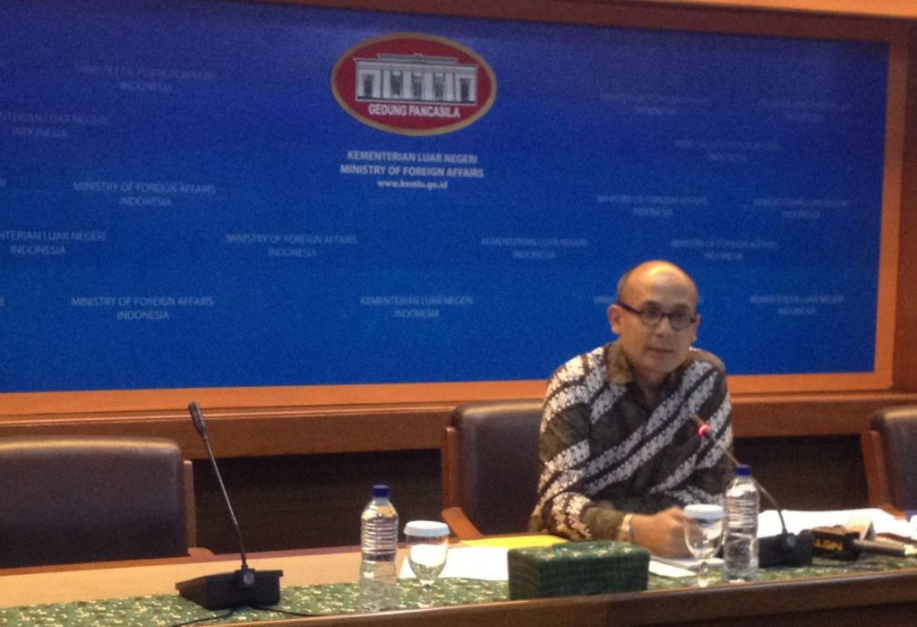 Juru Bicara Kementerian Luar Negeri Arrmanatha Nasir (Foto: MTVN/Fajar Nugraha)