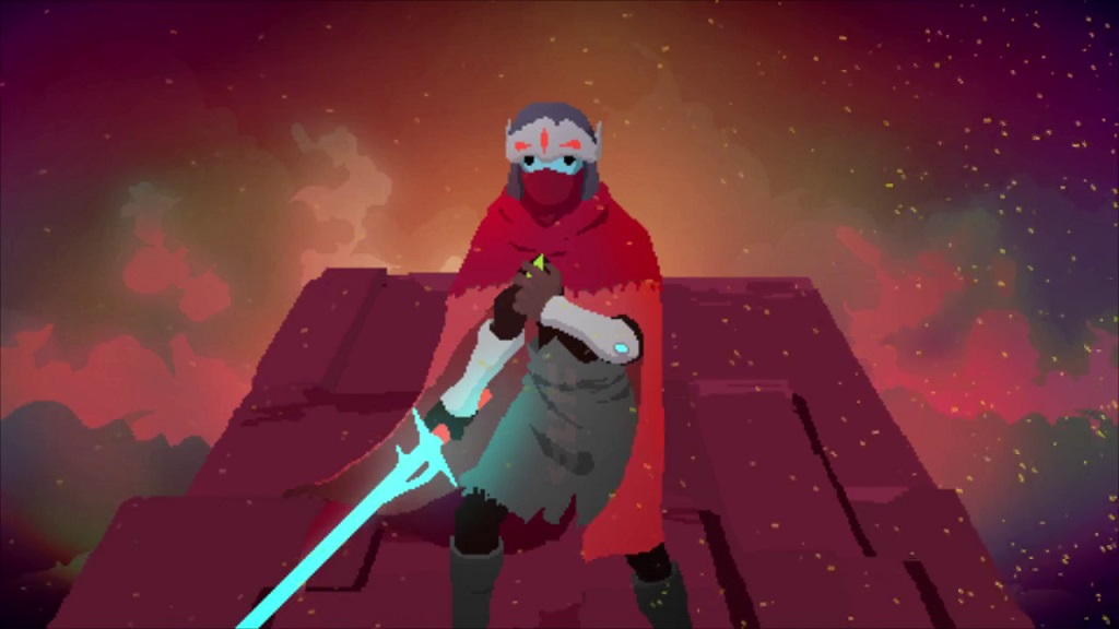 Hyper Light Drifter menggunakan tampilan pixelated art