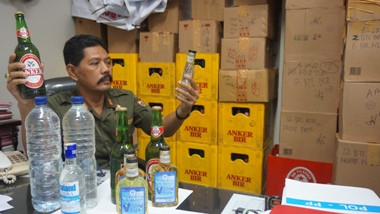 Ribuan Botol Miras Disita Satpol PP Kendal