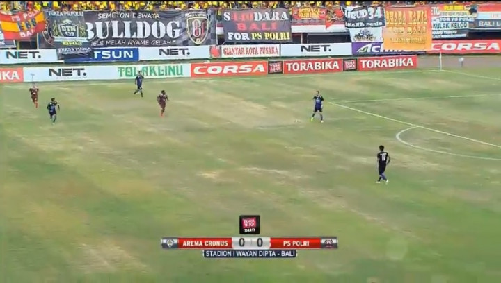 Arema - PS Polri Berbagi Angka