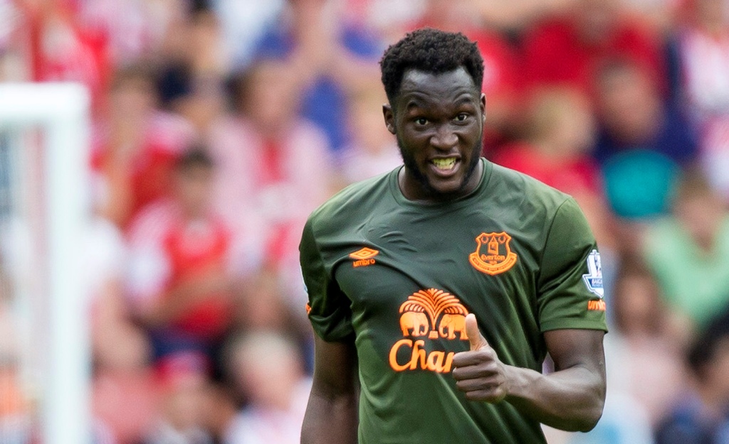 Striker Everton Romelu Lukaku. (CHRISTOPHER ISON / AFP)