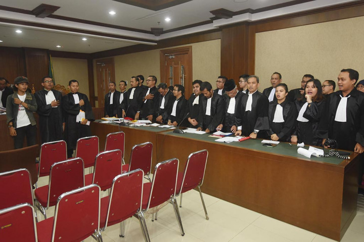 PN Jakpus Gelar Sidang Perdana Aktivis Buruh