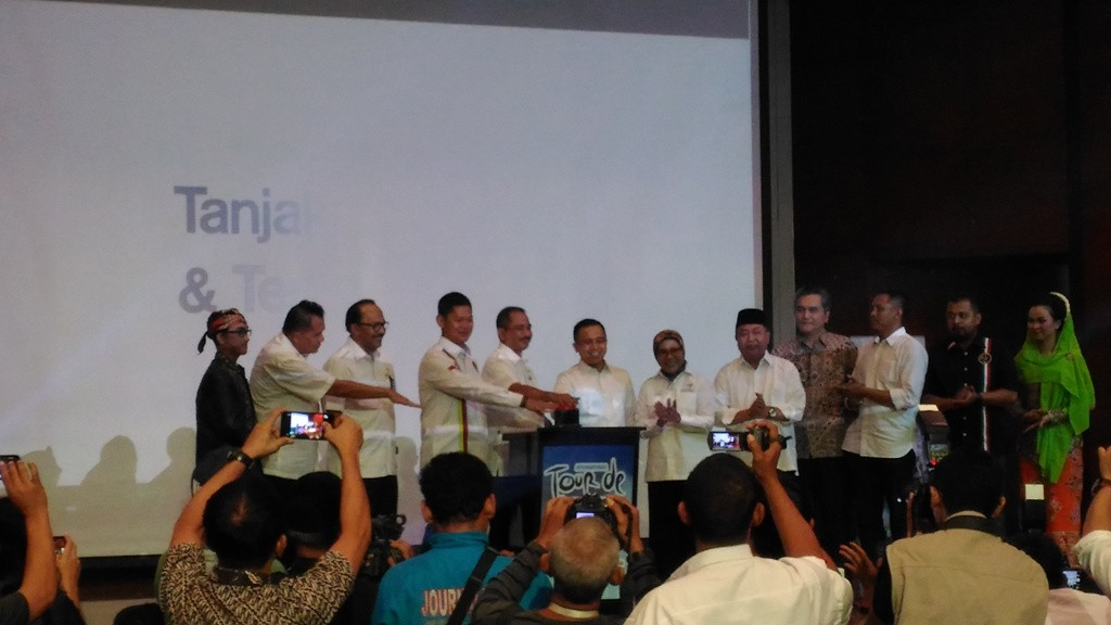 Peluncuran Tour de Banyuwangi Ijen 2016 di kantor Kemenpar (Foto: MTVN/Krisna)