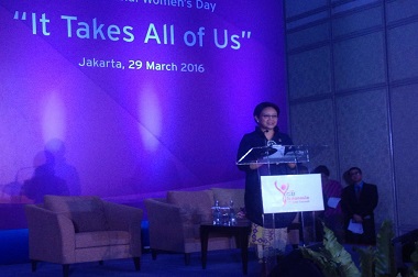International Women Day, Menlu Retno Dorong Perempuan Raih Cita-Cita