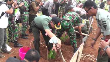 Lahan Pengganti Pabrik Semen Indonesia Mulai Ditanami