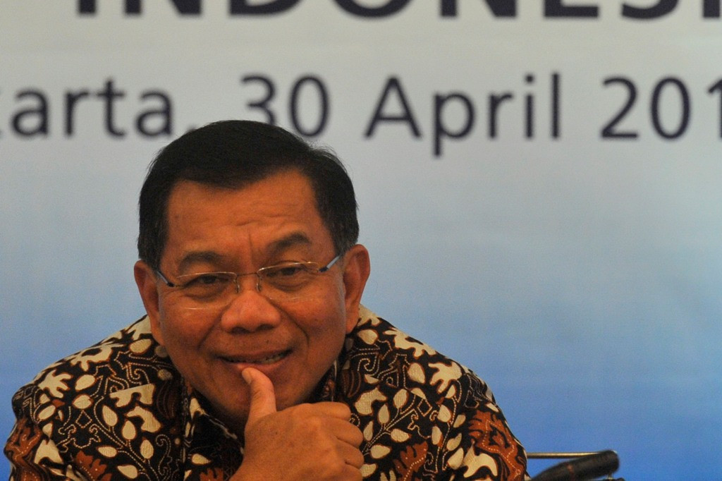 Direktur Utama BRI Asmawi Syam (ANTARA FOTO/Puspa Perwitasari)