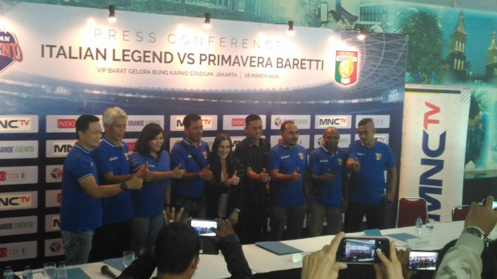 Berikut Harga Tiket Laga Italian Legend kontra Primavera Baretti
