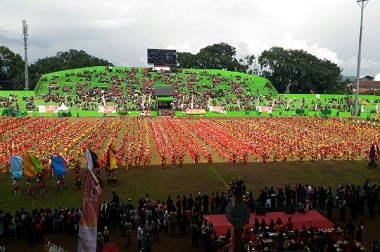 Tari Kolosal Peringatan HUT Kota Malang Tercatat di MURI