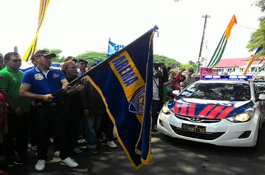 Wali Kota Malang Lepas Rombongan Aremania ke Jakarta