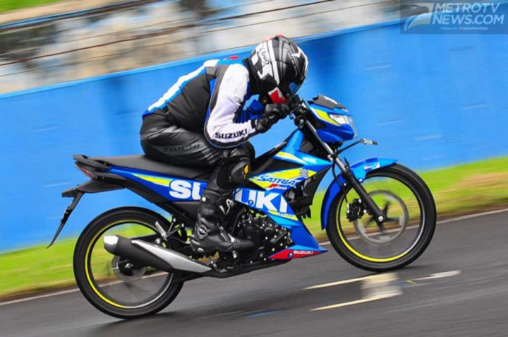 All New Satria Tantang Akselerasi Motor Besar