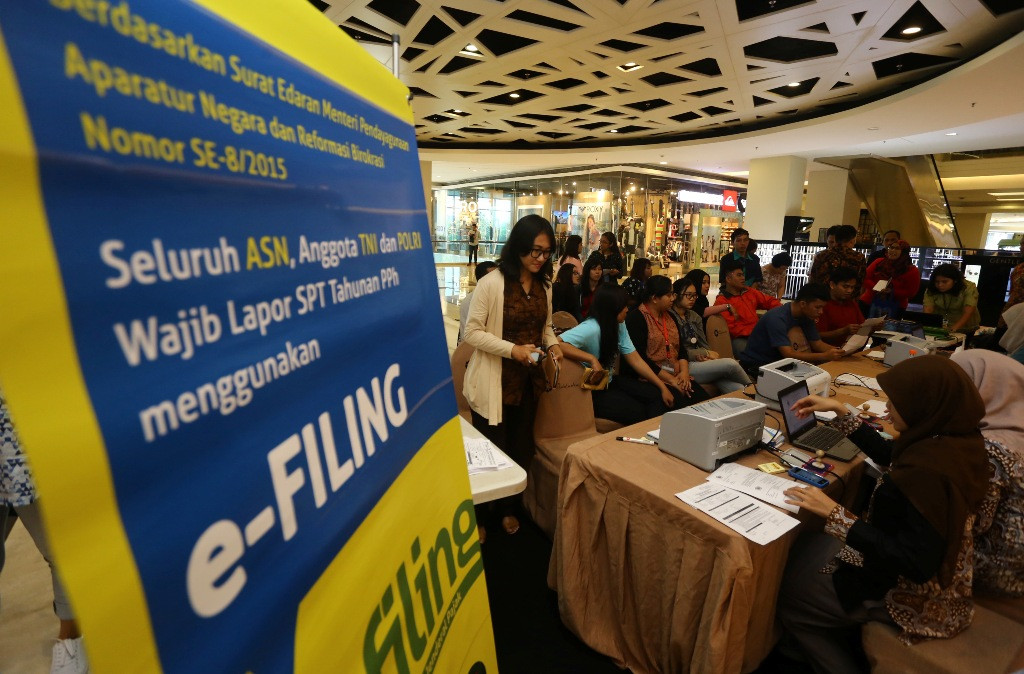 E-Filling. ANTARA FOTO/Reno Esnir.