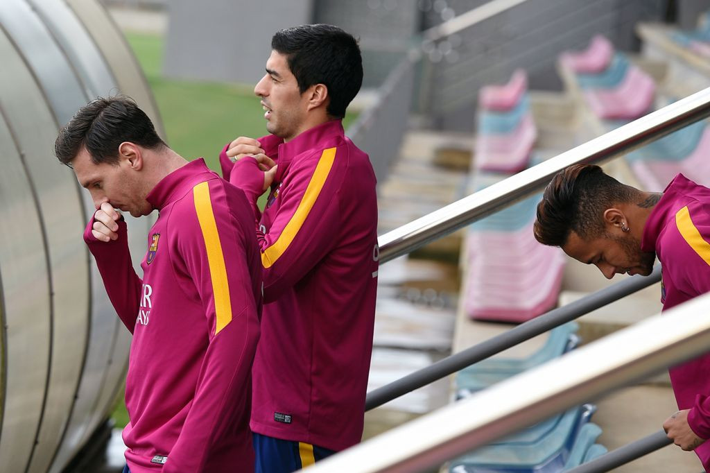 Messi, Suarez dan Neymar (Foto: AFP/LLUIS GENE)