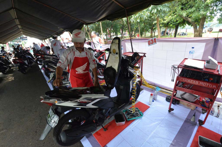 Ultah Kopassus, Wahana Beri Kado Servis Motor Gratis