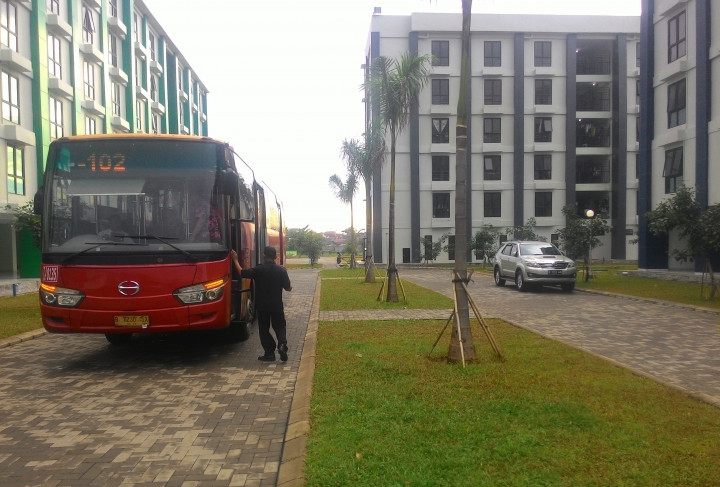 Ada Bus Gratis di Rusun Rawa Bebek Buat Angkut Warga Pasar Ikan