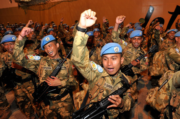 604 Pasukan TNI Konga XXXV-A/Unamid Tiba di Makassar